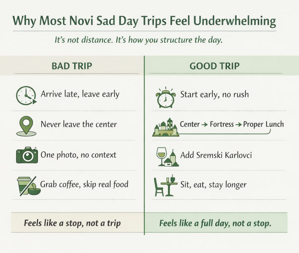 why most novi sad day trips feel underwhelming vs properly planned trip