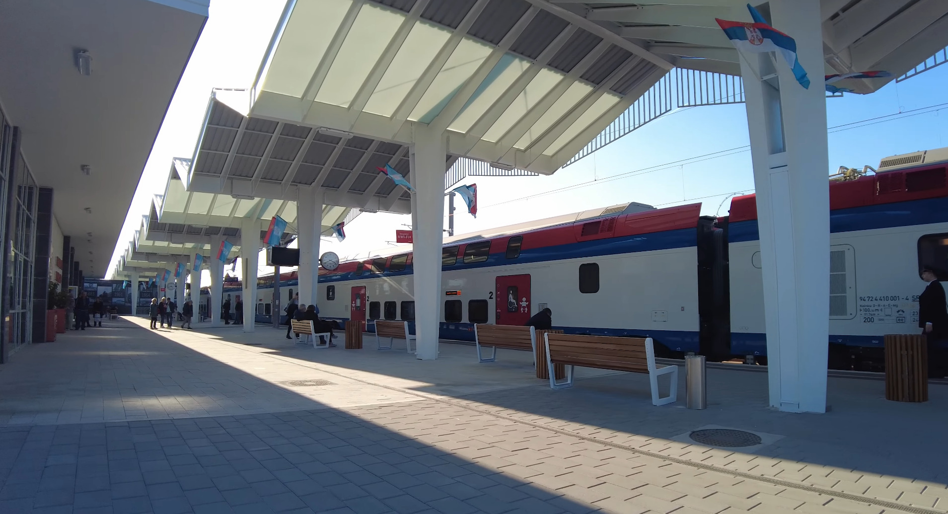 The fast train between Belgrade and Novi Sad